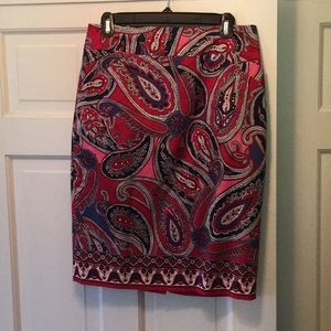 Charter club pencil skirt - paisley